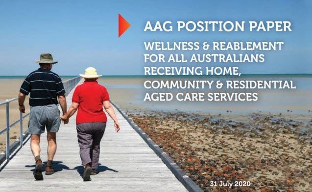 AAg position paper - wellness and Reablement